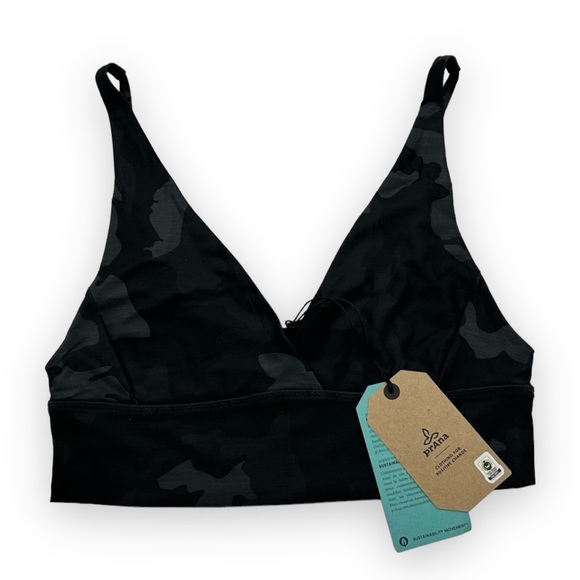 NWT Prana Layna Brami in Black Camo Print size Small - Picture 1 of 5
